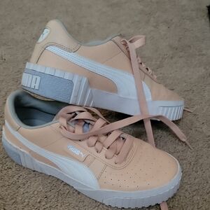 Puma Women's Sneakers in Peach and White